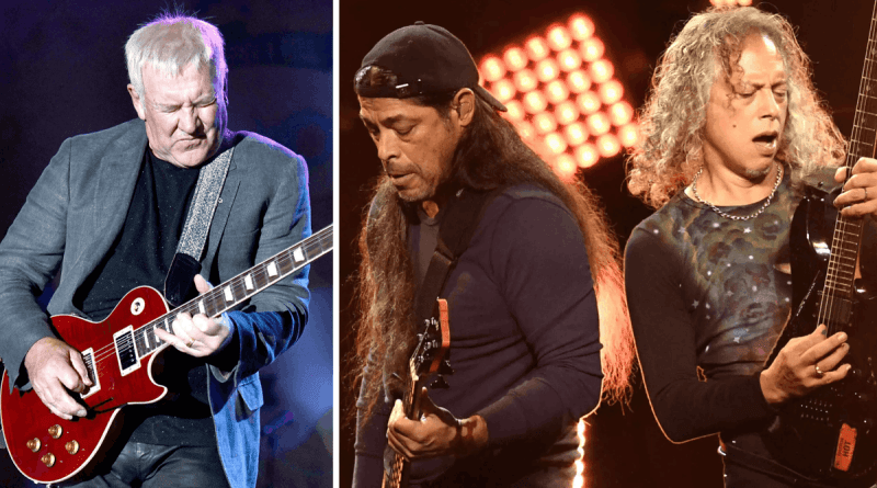 Alex Lifeson & Kirk Hammett & Rob Trujillo