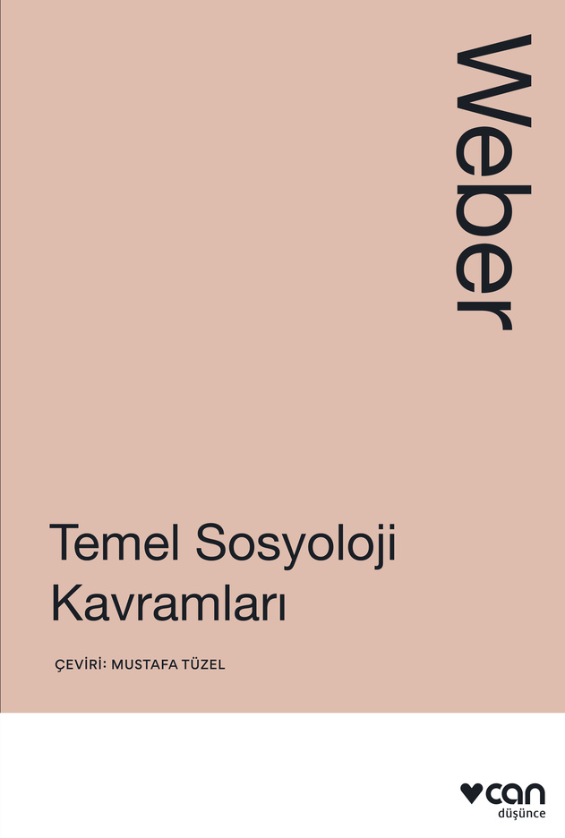 Max Weber'in yazdığı 'Temel Sosyoloji Kavramları' kitabının kapak tasarımı.